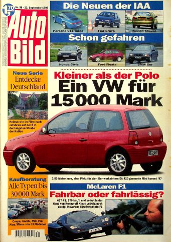 Deckblatt Auto Bild (38/1995)